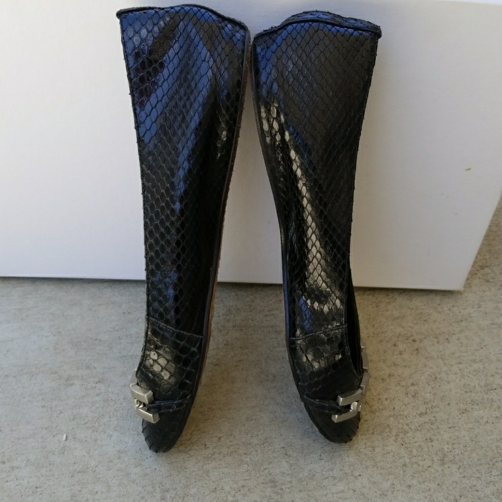 Michael Kors Python Leather Ballet Flats Shoes - image 2